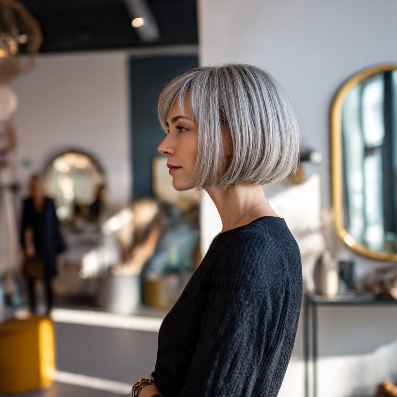 portrait of a fashionable woman with a