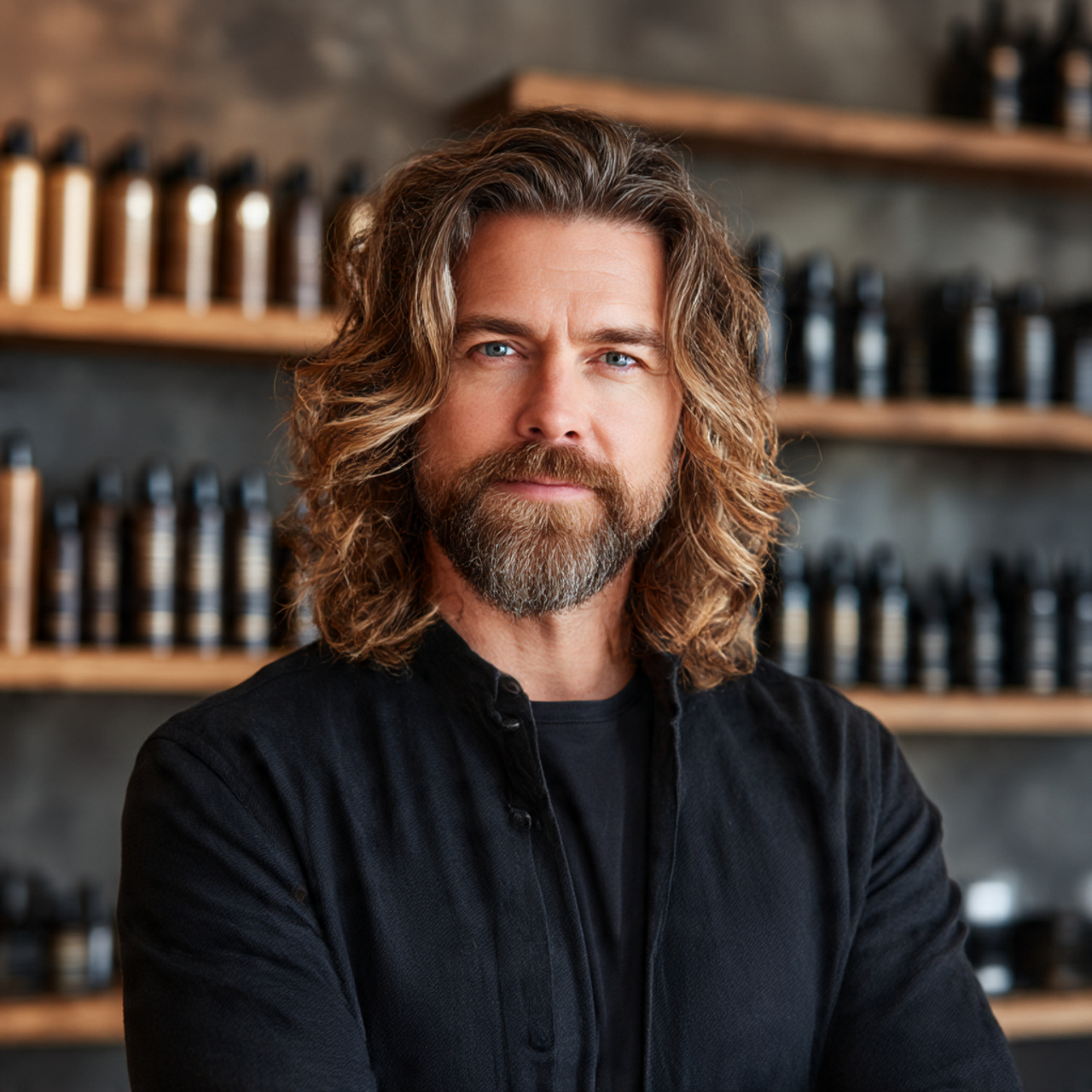 portrait of a man with perfectly matched