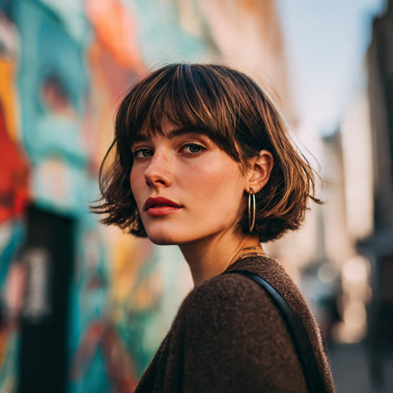 Hairstyles for Brunettes: Top 28 Luxurious Looks 24 portrait of a stylish brunette woman with