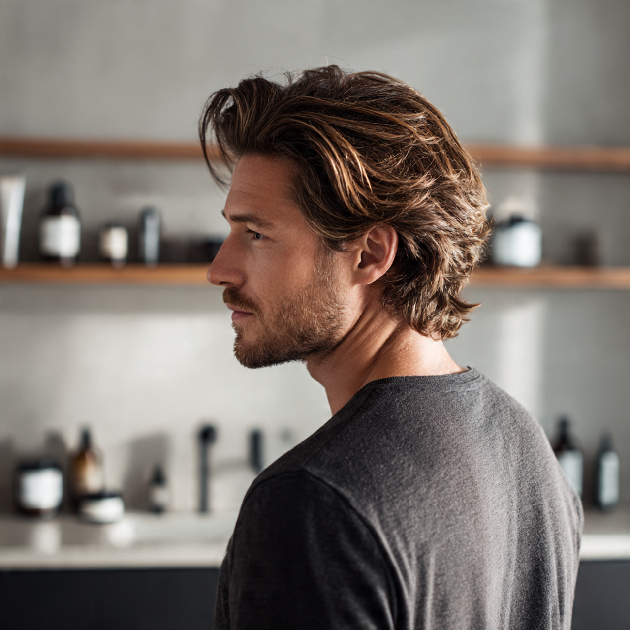 27 Best Long Hairstyles for Men Tips: Grow the Flow 26 portrait of a stylish man with healthy