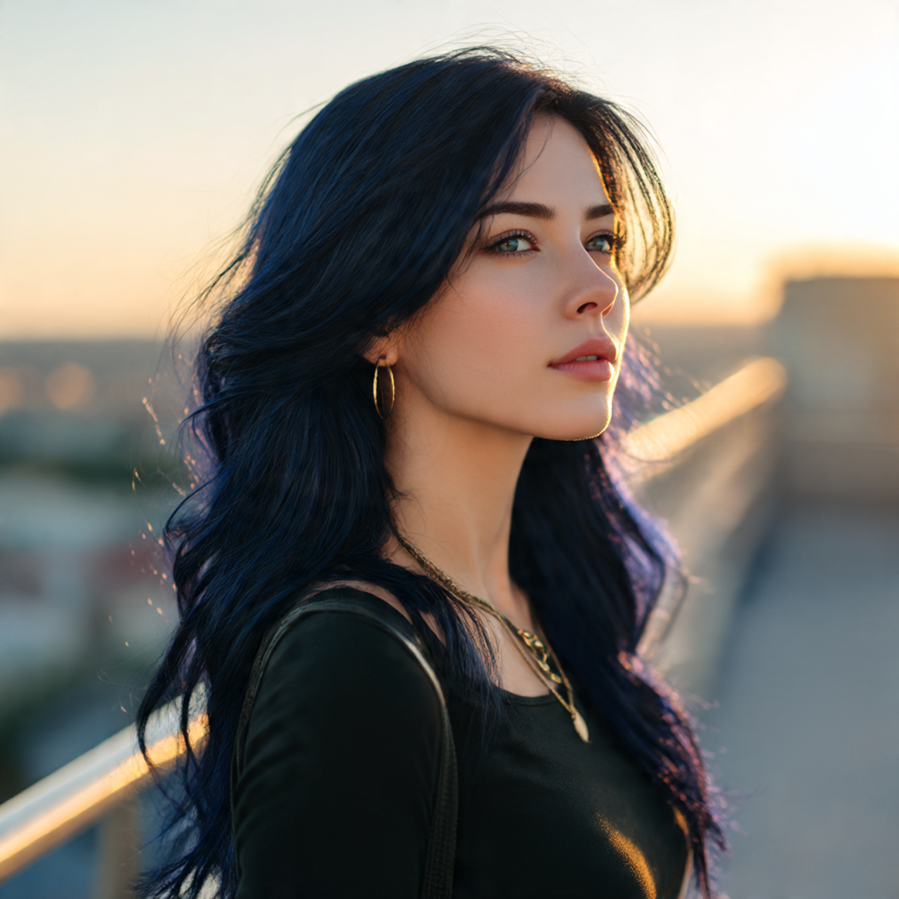 portrait of a stylish young woman with