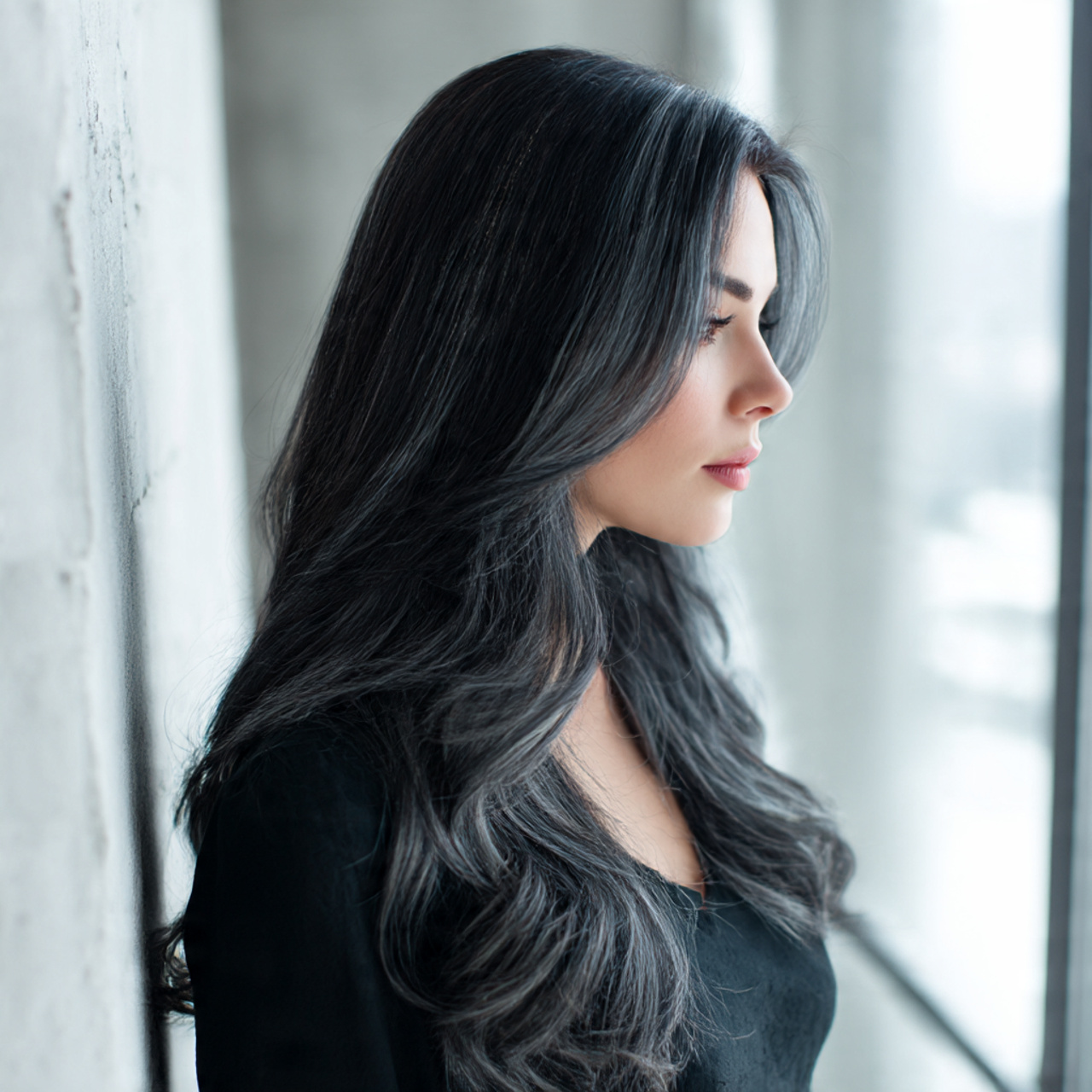 27 Gorgeous Peekaboo Hair Color Ideas Revealed To Enhance Looks 13 portrait of a woman with silver gray