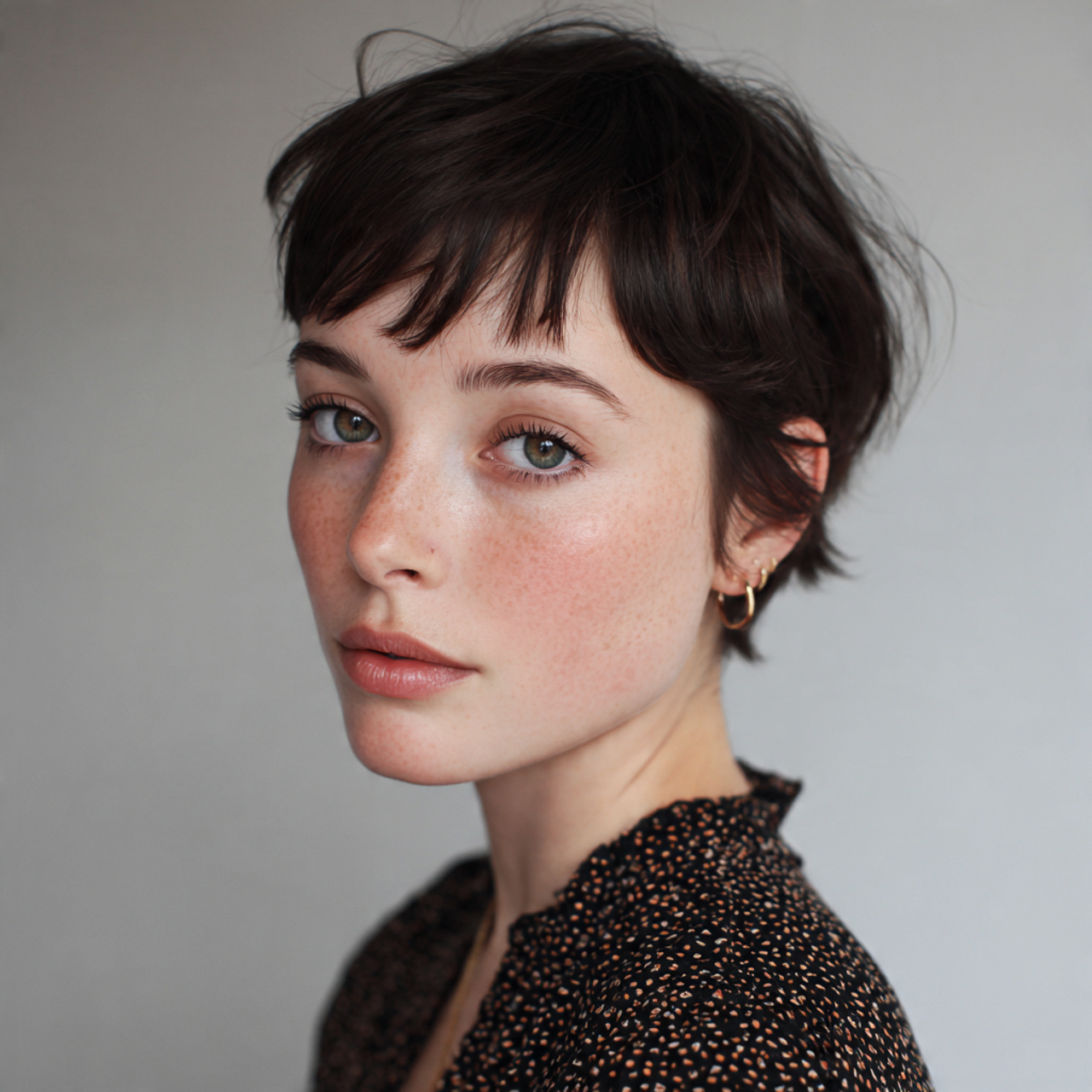 realistic and natural image of short wedge