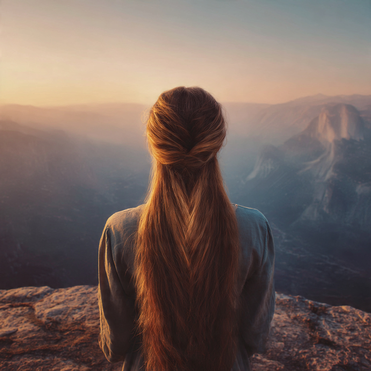 realistic back view of a woman showcasing her