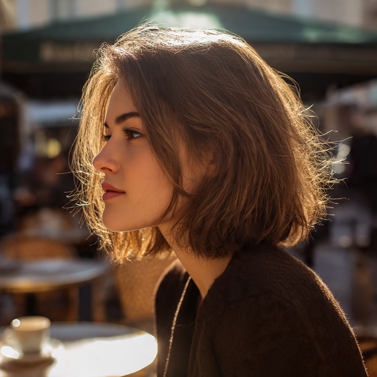 realistic image of a woman with a 2 1