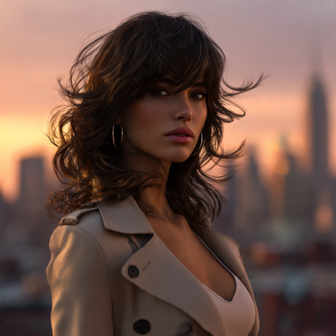 realistic image of a woman with a