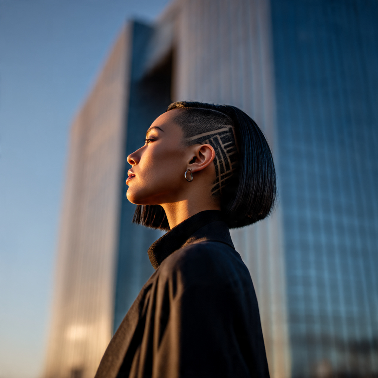 20 Undercut Bob Ideas for the Perfect Edgy Haircut 7 realistic image of a woman with an 2