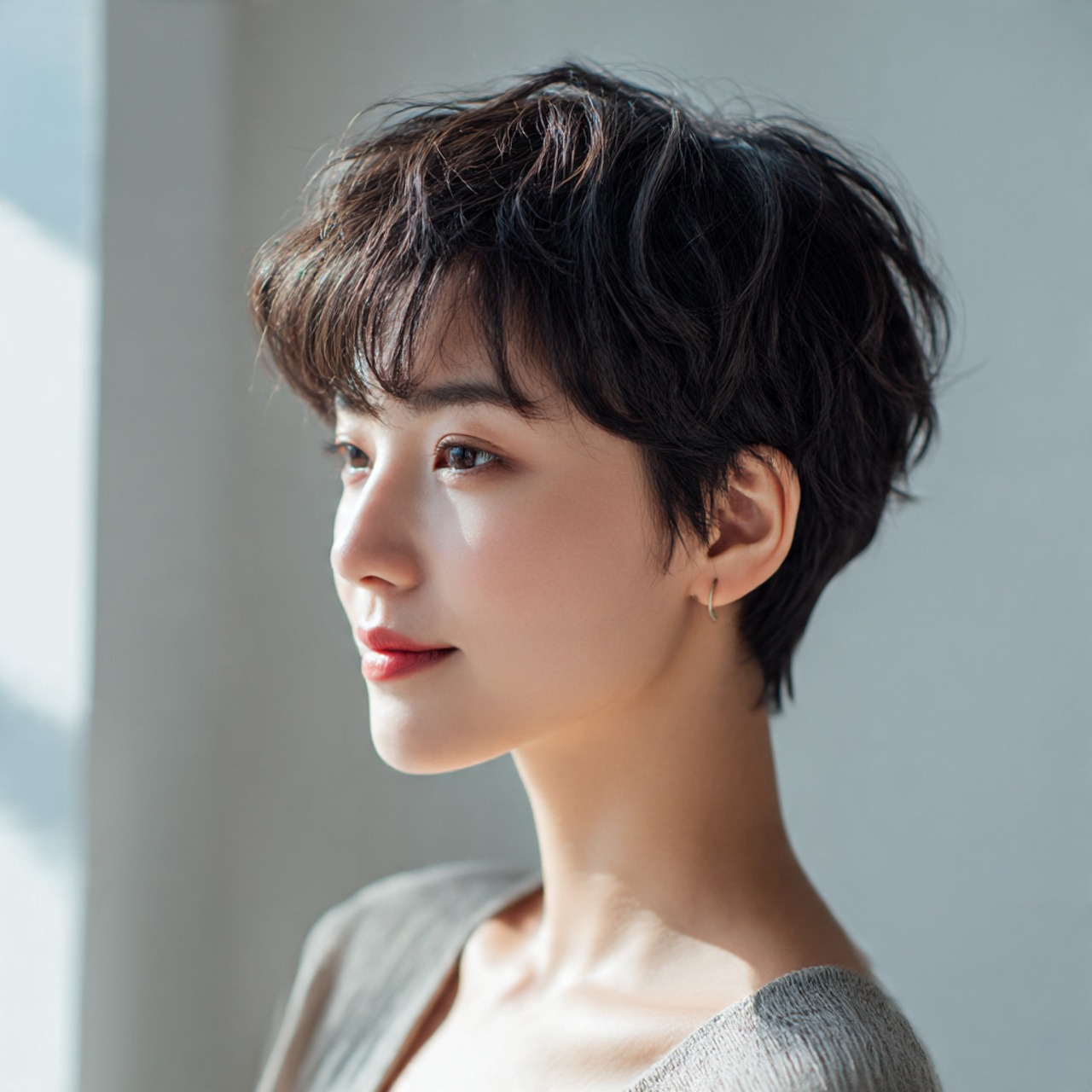 realistic image of a woman with korean