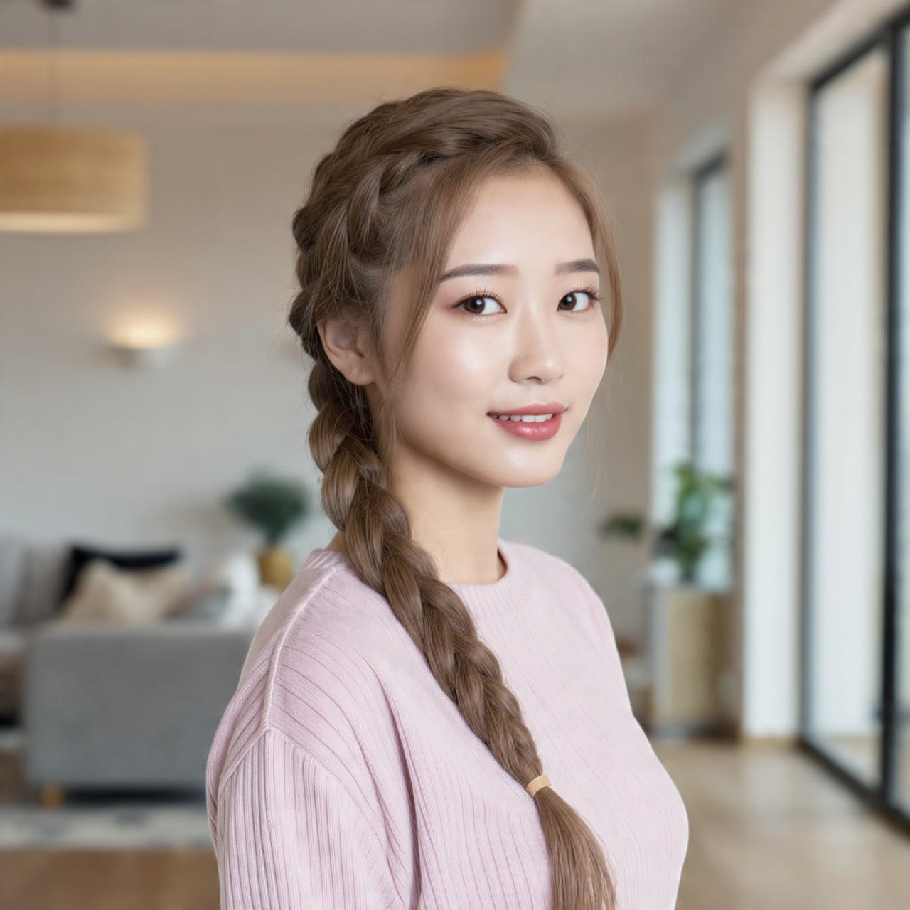 20 Rope Braid Hairstyles That Are Easy, Stylish, and Always in Trend 17 realistic image of an attractive women with 1