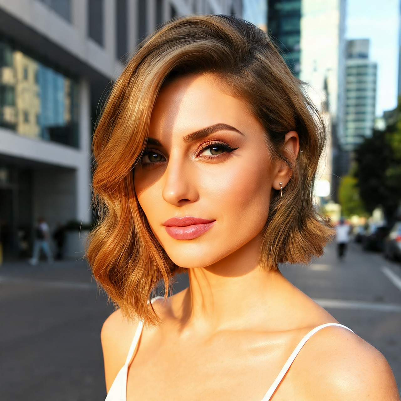 realistic image of an attractive women with 6