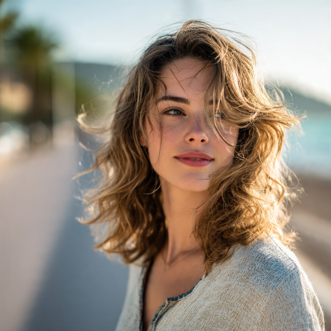 20 Layered Haircut Ideas to Transform Your Look 14 realistic portrait of a carefree woman with