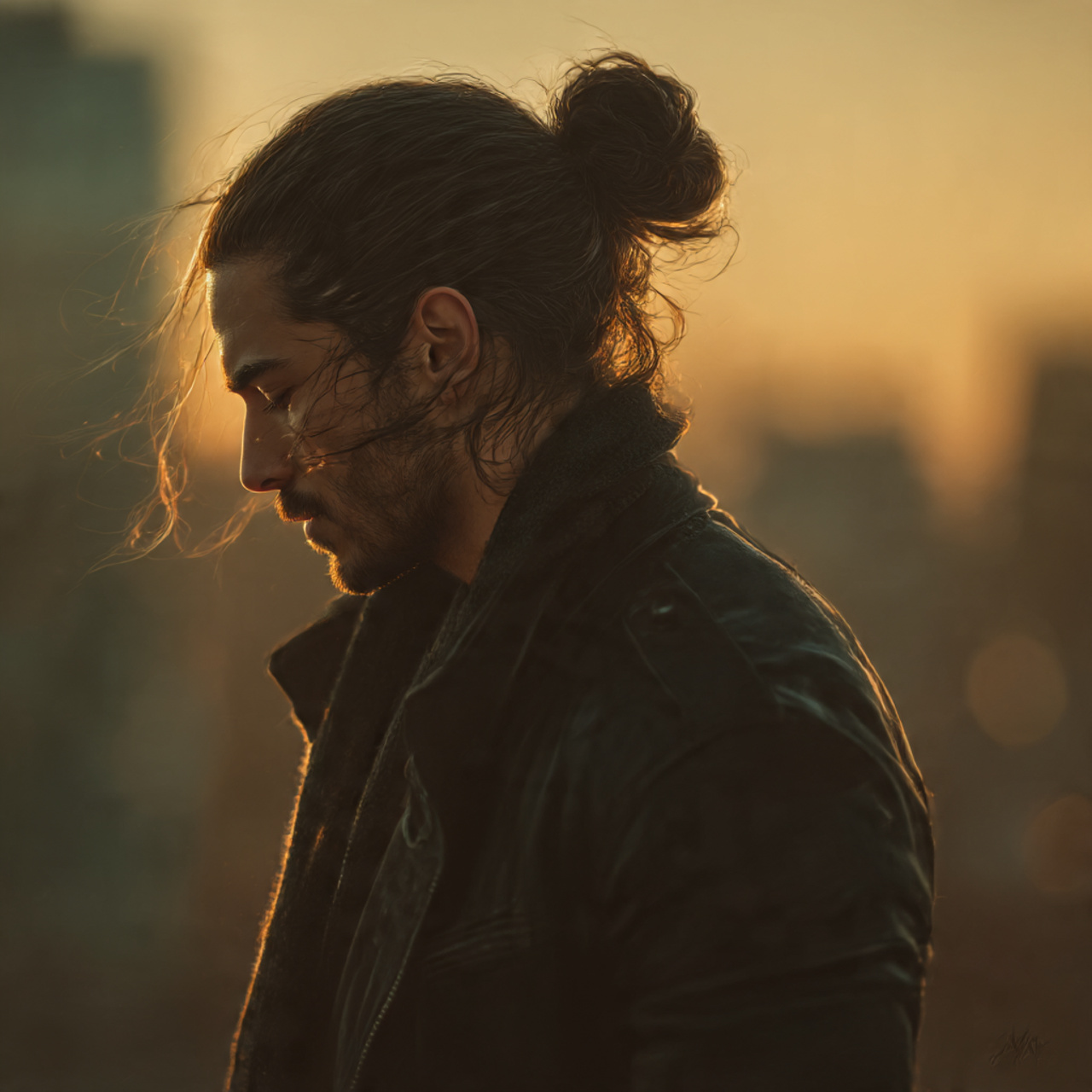 Master the Flow: 27 Long Haircuts for Men Ideas & Tips 21 realistic portrait of a man with a