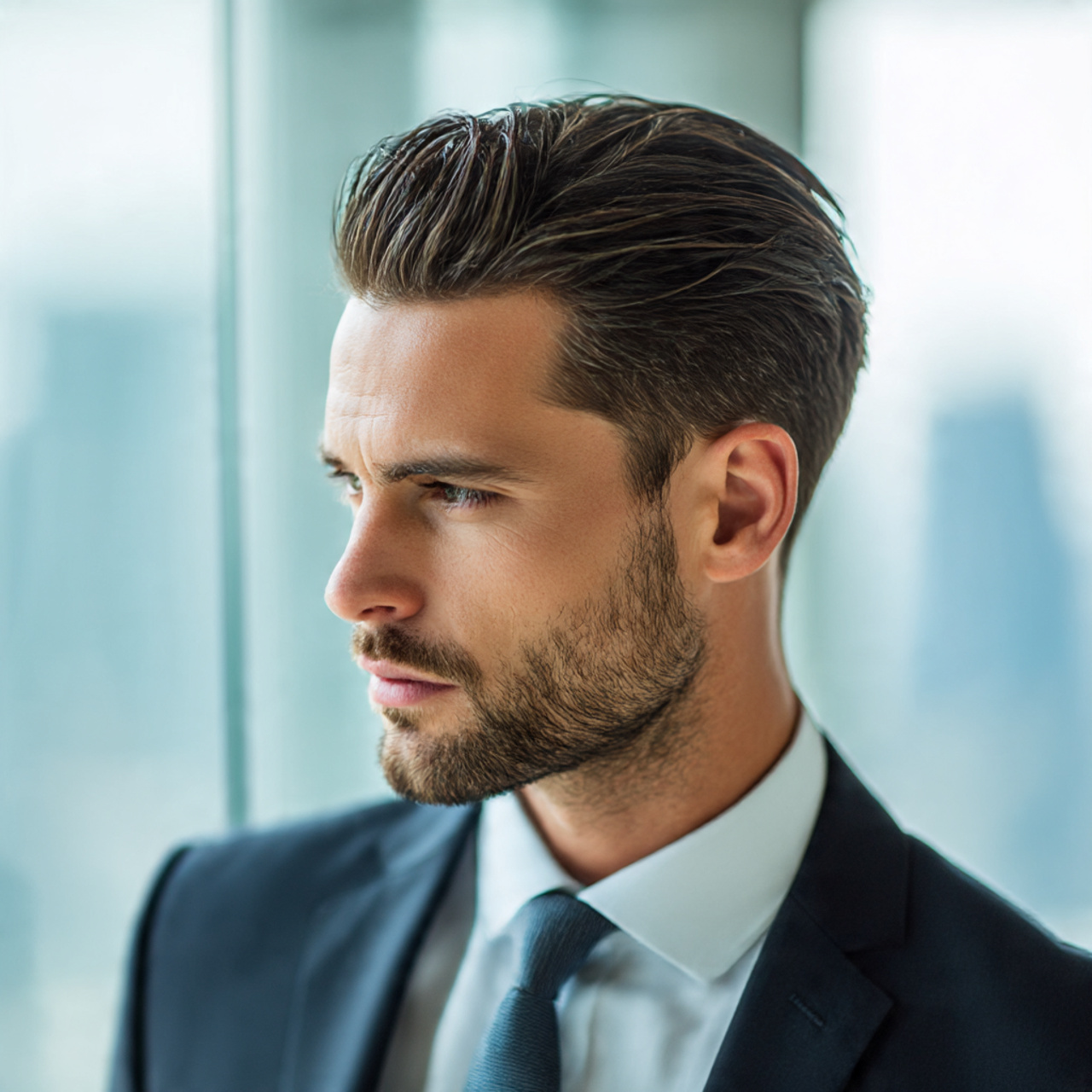 realistic portrait of a man with hot