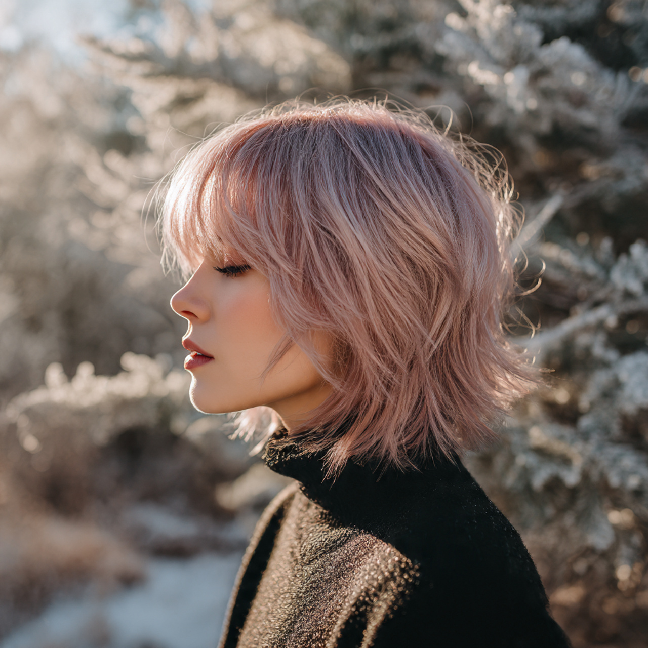 27 Wolf Cut for the Holidays Ideas: The Ultimate Guide 15 realistic portrait of a person with a 1