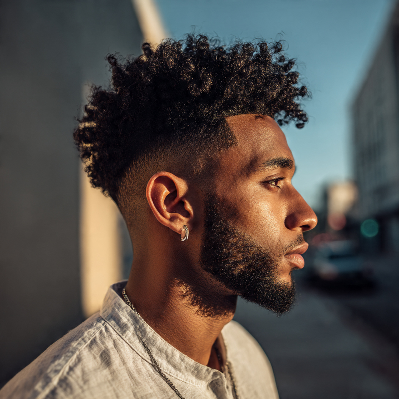 realistic portrait of a stylish man with 1