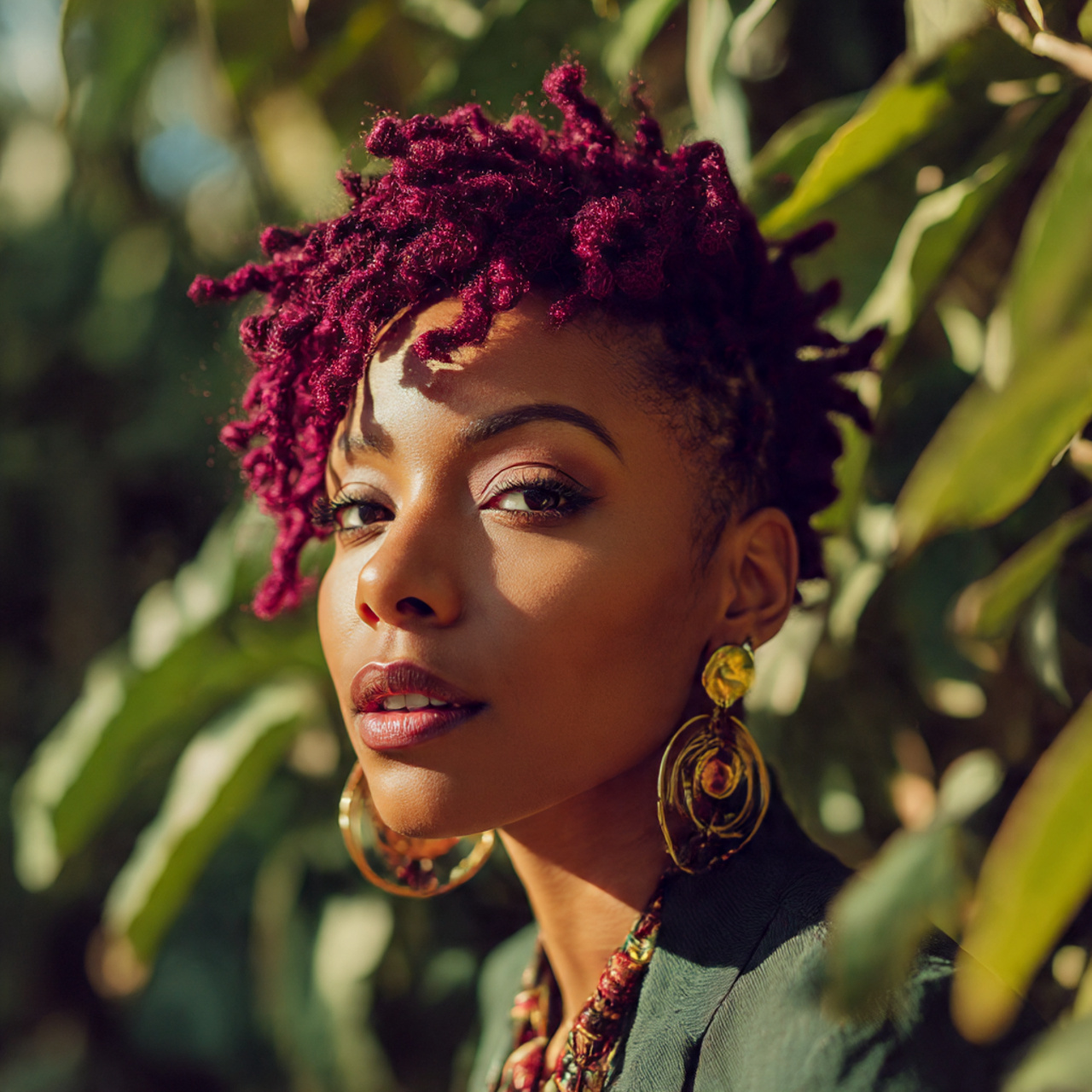 20 Trending Loc Styles Short Hair Ideas You’ll Love 10 realistic portrait of a stylish woman with 3