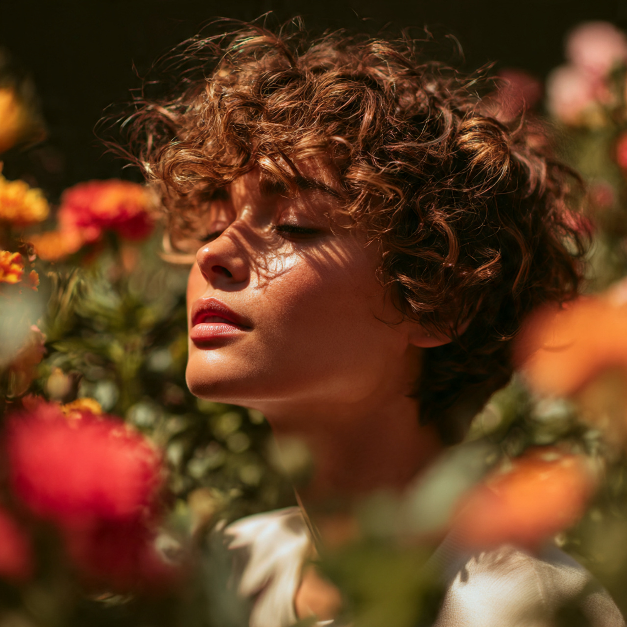 realistic portrait of a woman with a 3