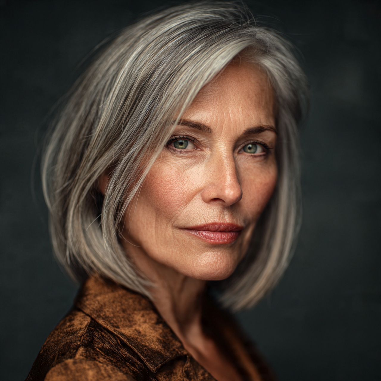 20 Elegant Hairstyles for 60 Year Olds for a Fresh Look 9 super realistic portrait of a 60 year