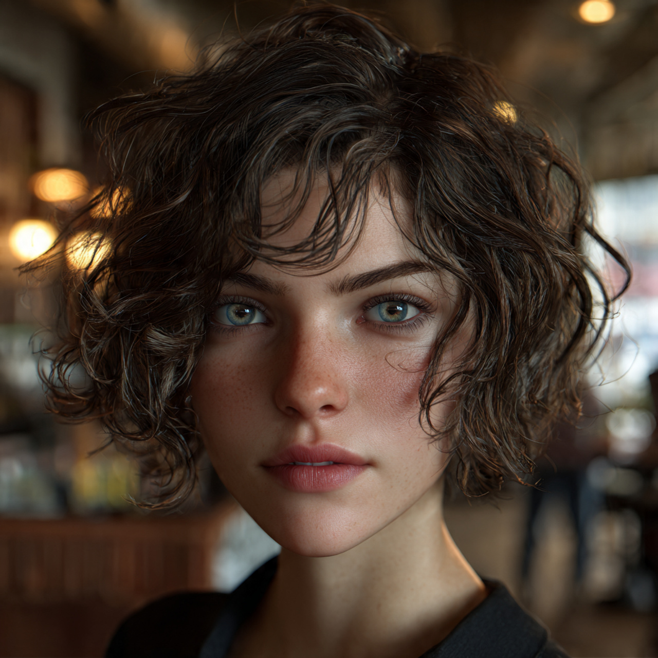 ultra realistic editorial shot of a woman