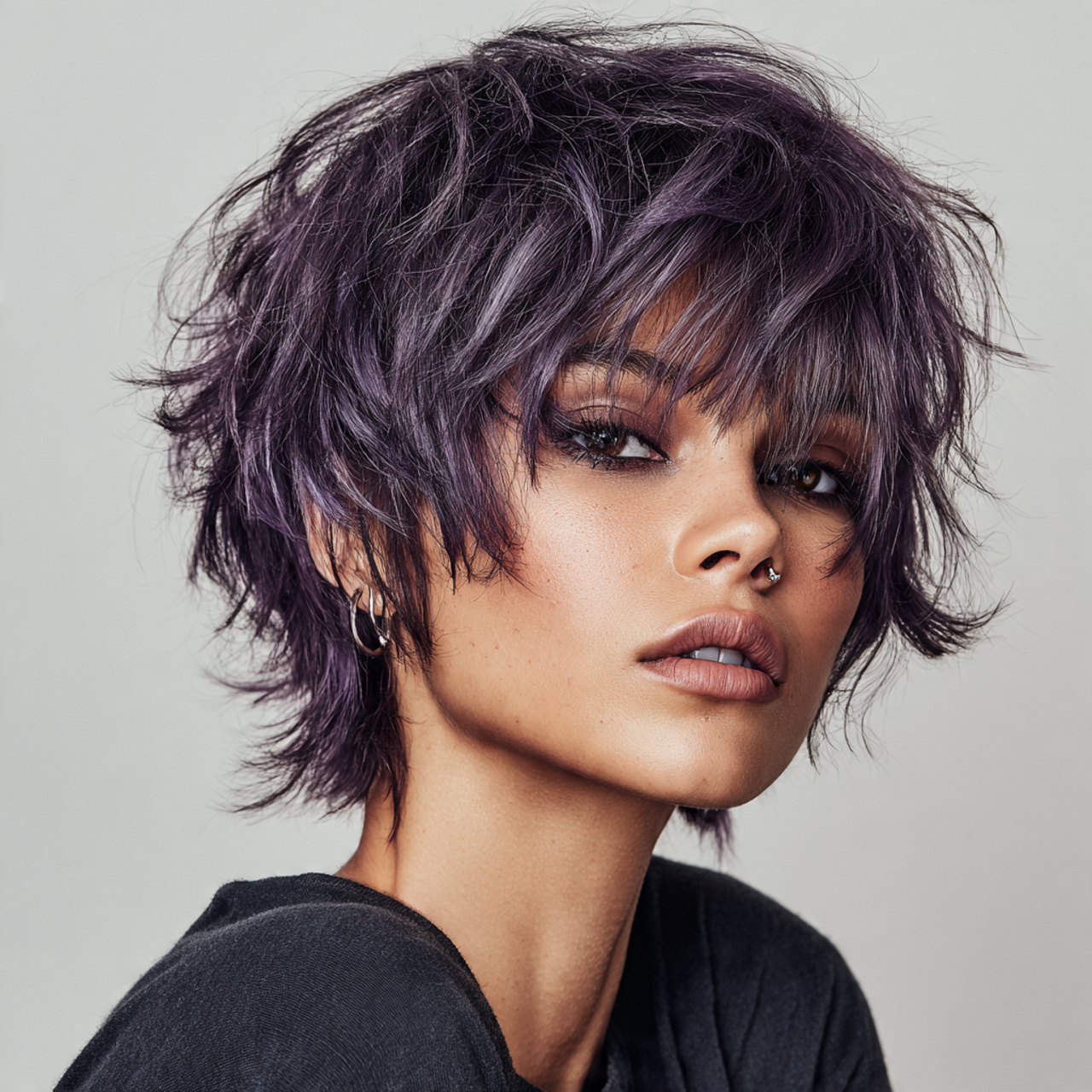 ultra realistic fashion portrait of a woman with 1