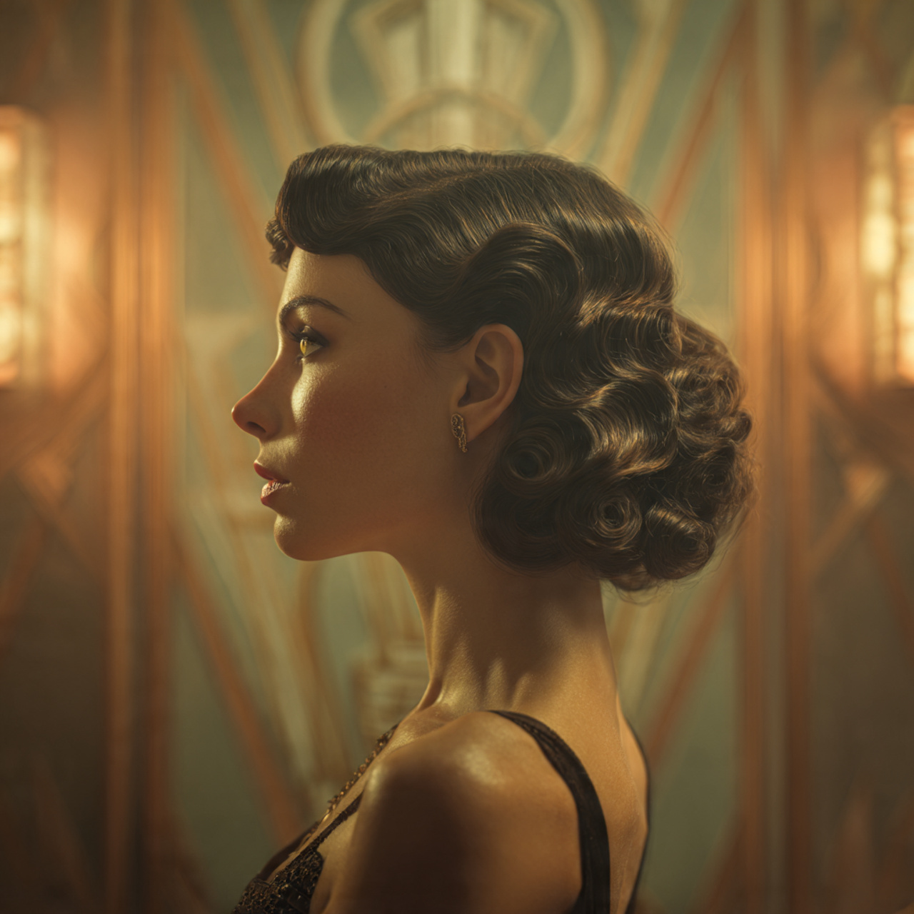 ultra realistic image of a real woman styled