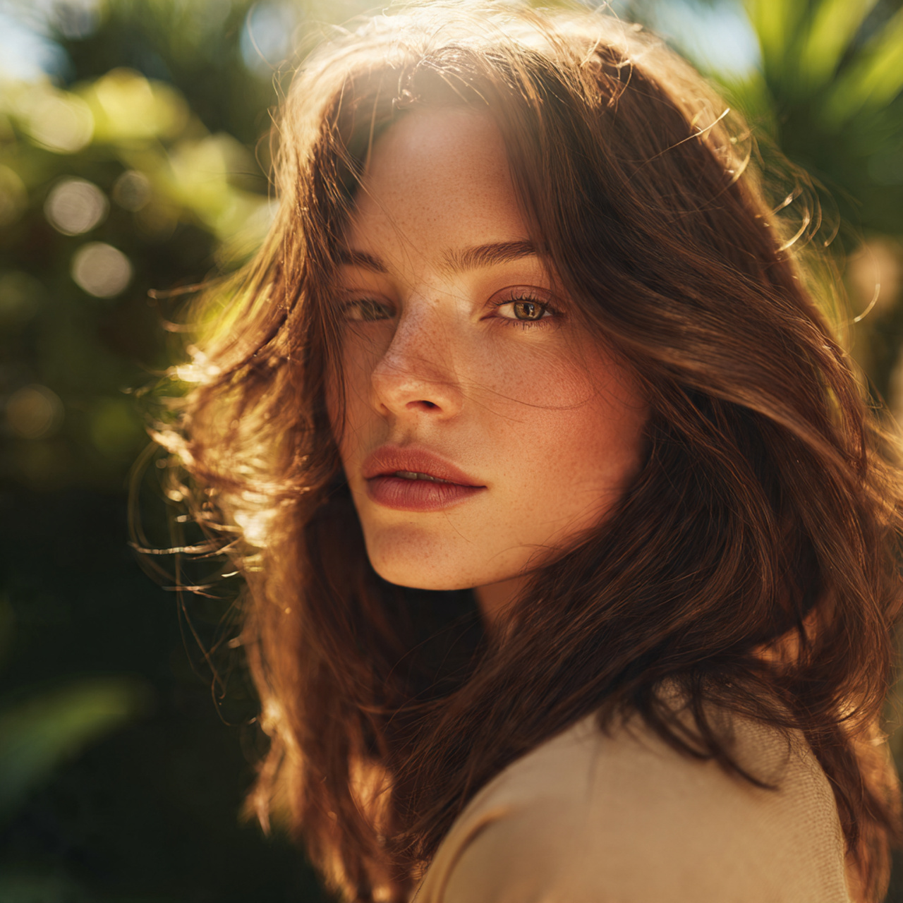 ultra realistic image of a woman with a 1