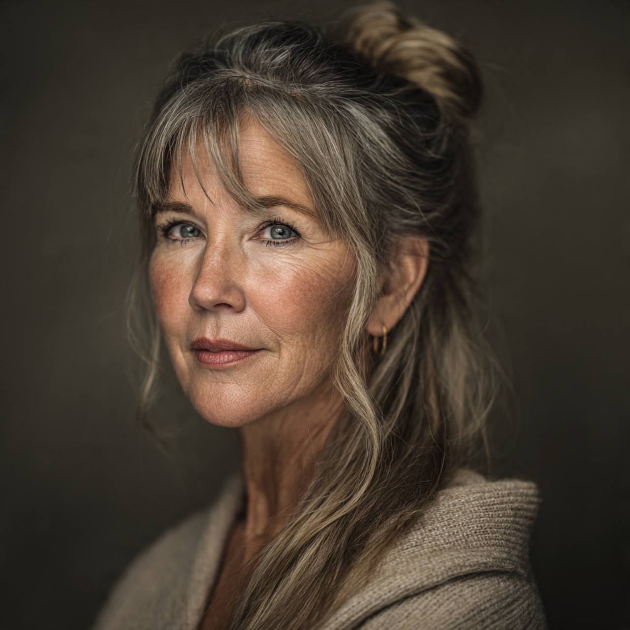 20 Elegant Hairstyles for 60 Year Olds for a Fresh Look 19 ultra realistic portrait of a 60 year 3