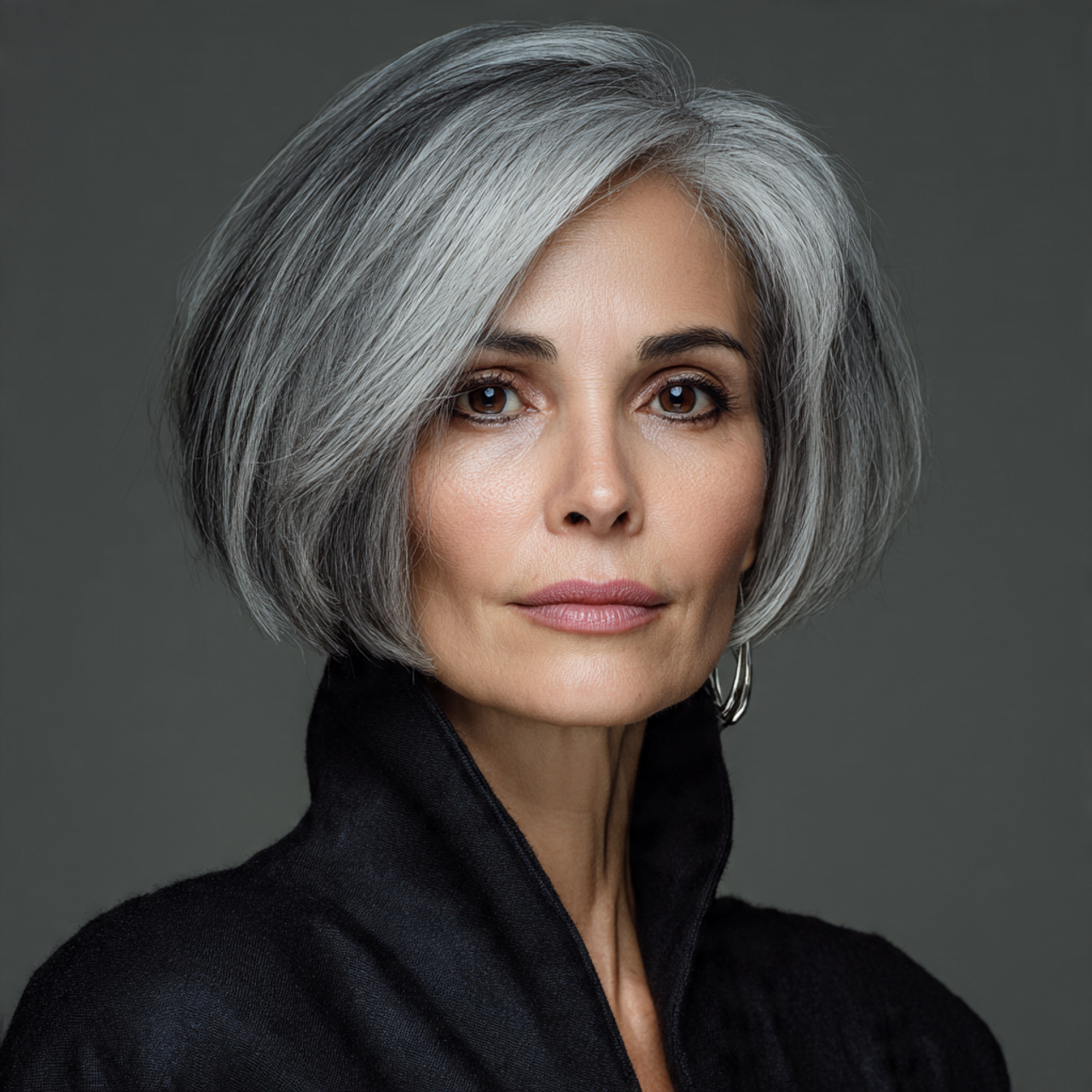 20 Elegant Hairstyles for 60 Year Olds for a Fresh Look 1 ultra realistic portrait of a 60 year