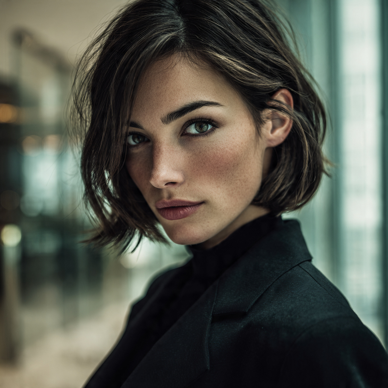 ultra realistic portrait of a confident woman