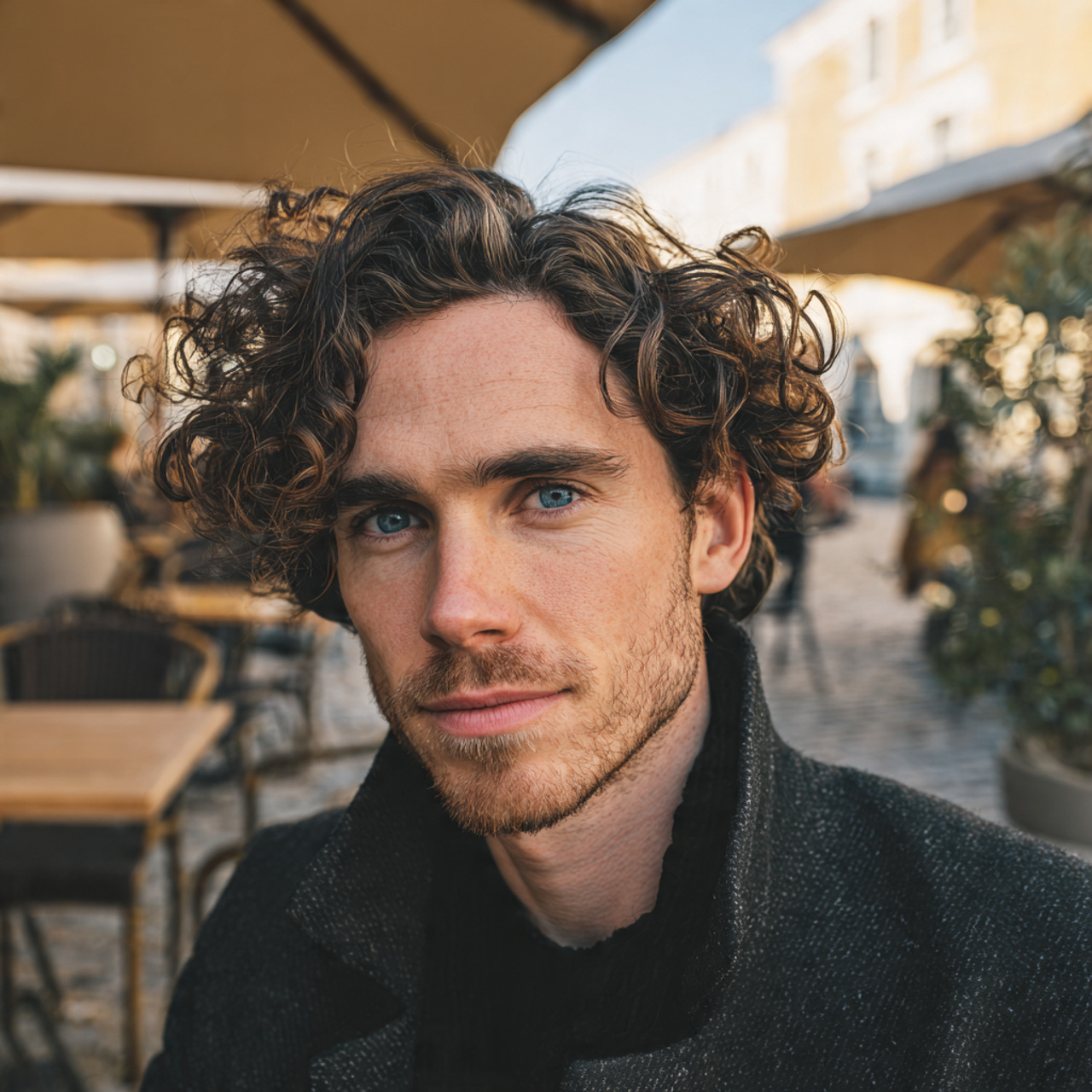 ultra realistic portrait of a european man with