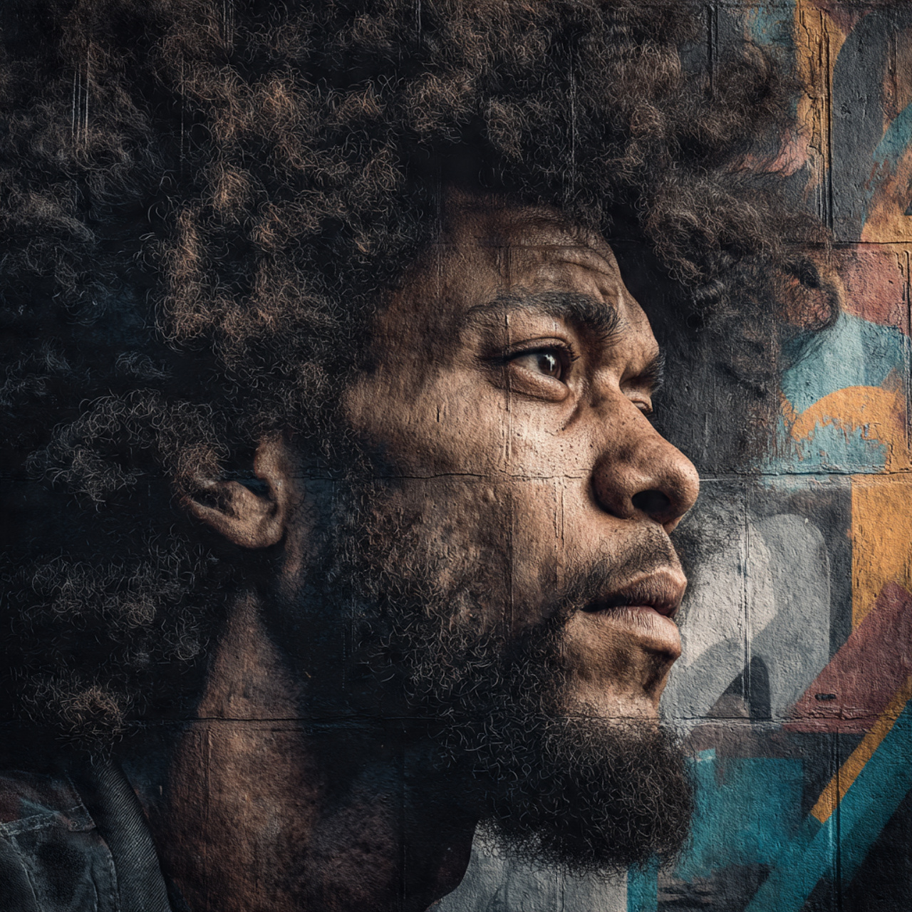 ultra realistic portrait of a man with sculpted