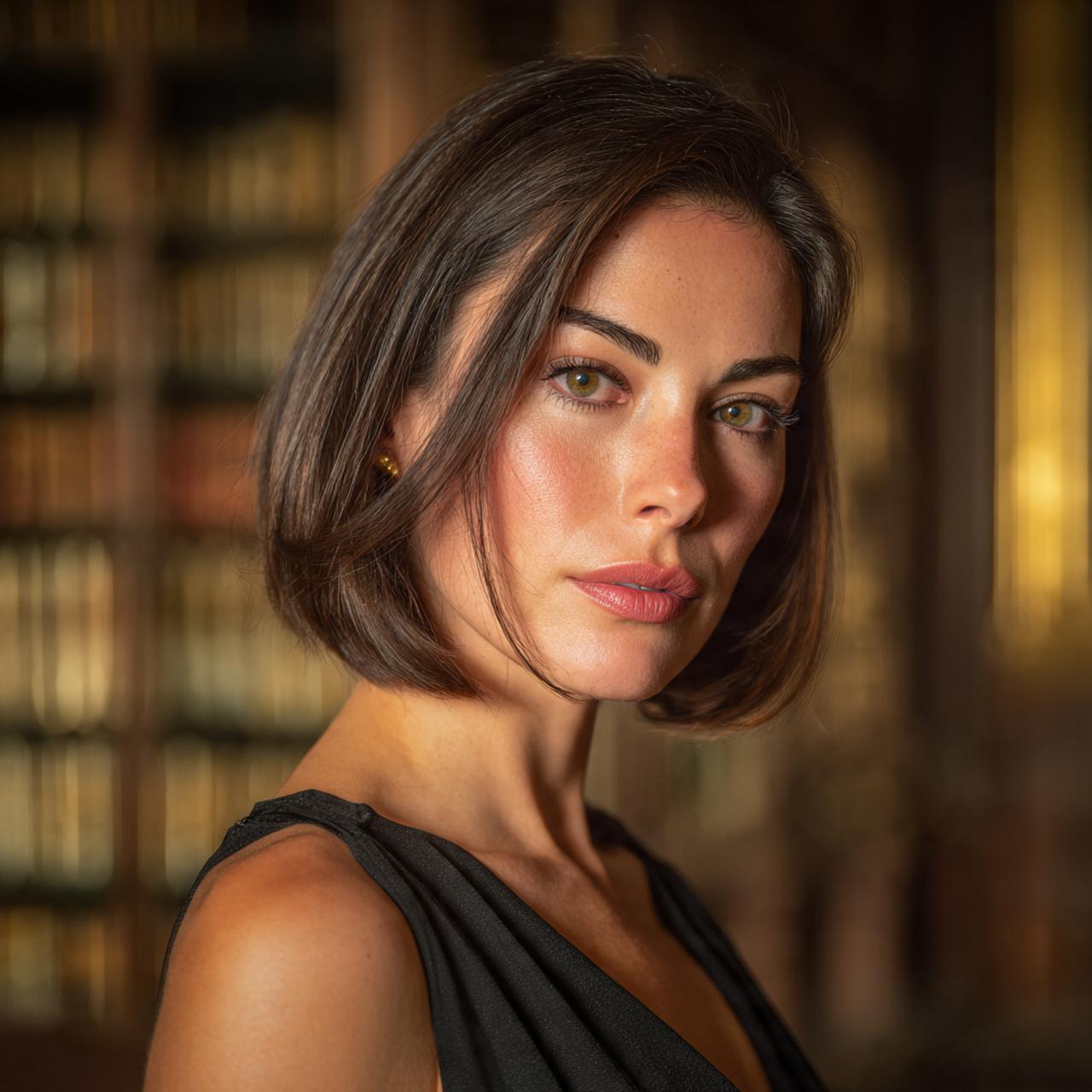 ultra realistic portrait of a poised confident