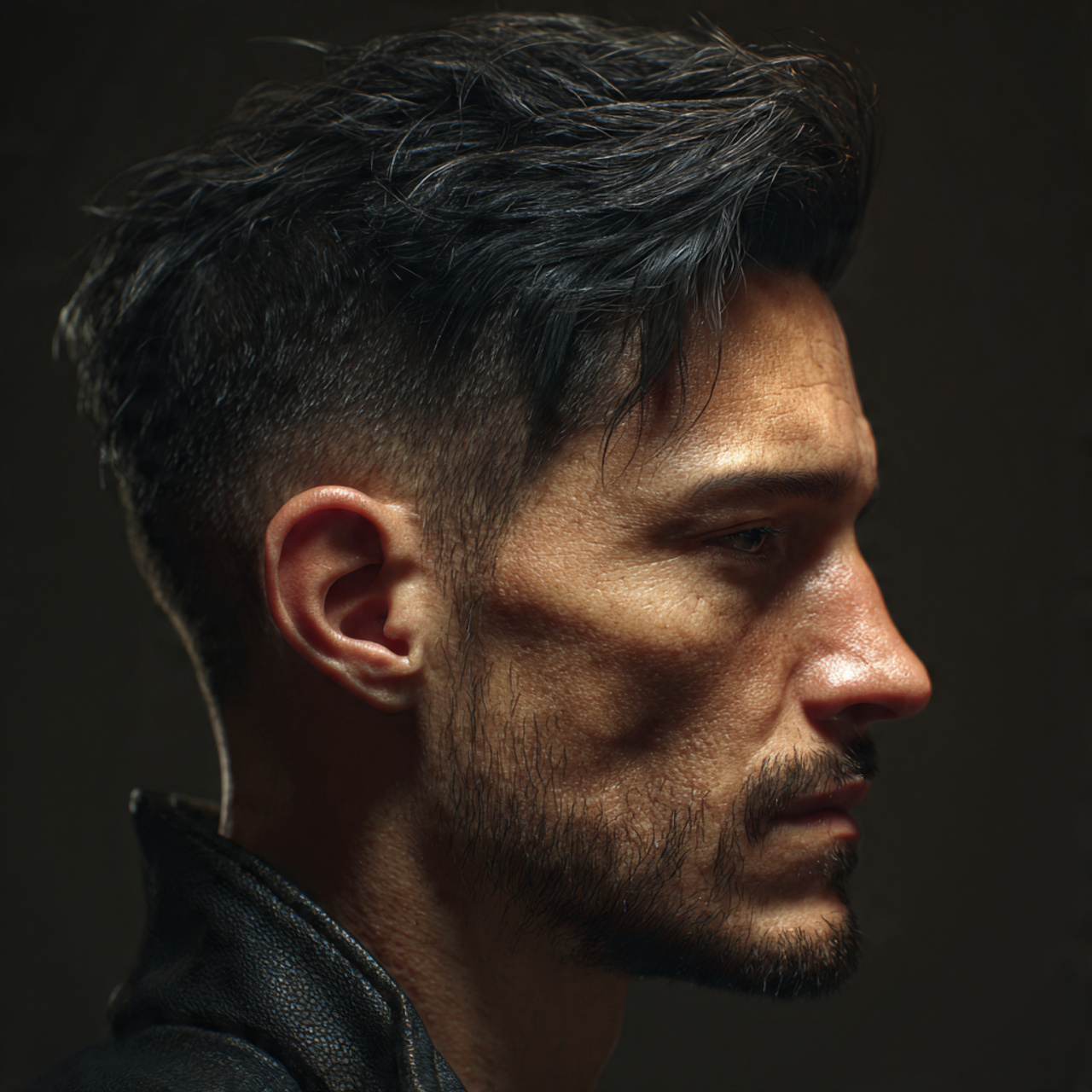 ultra realistic portrait of a stylish man with 1