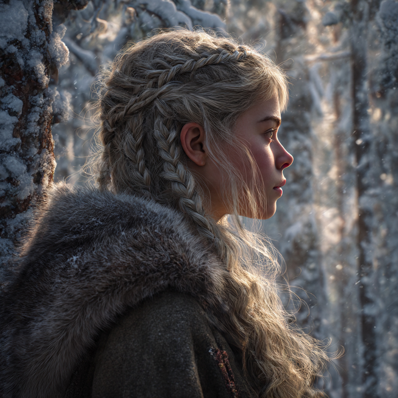 27 Hottest Winter Wolf Cut Ideas & Styles 26 ultra realistic portrait of a stylish woman with