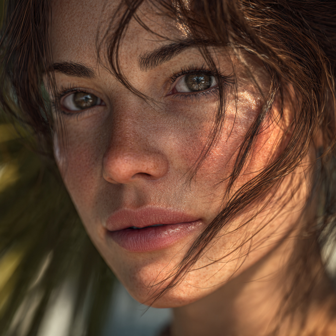 ultra realistic portrait of a woman with 1