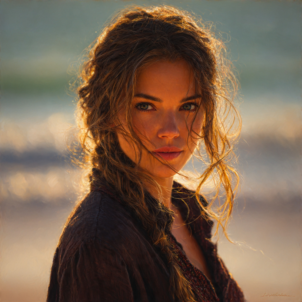 ultra realistic portrait of a woman with a 3 1