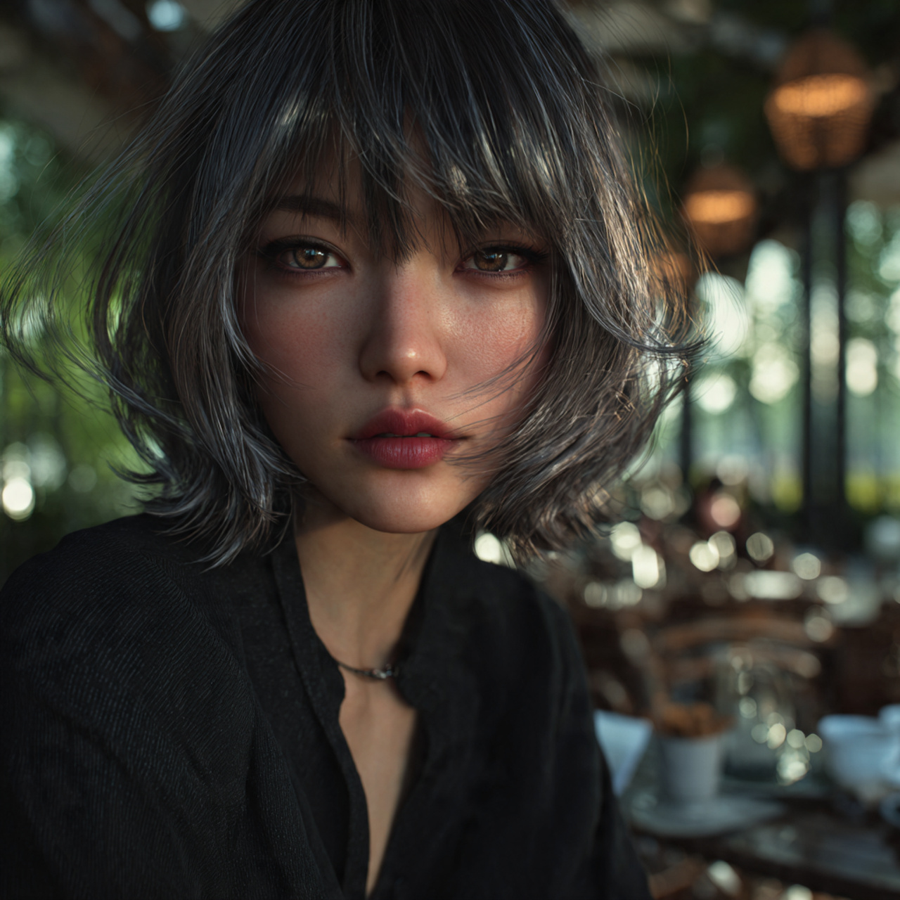 ultra realistic portrait of a woman with a 3 3