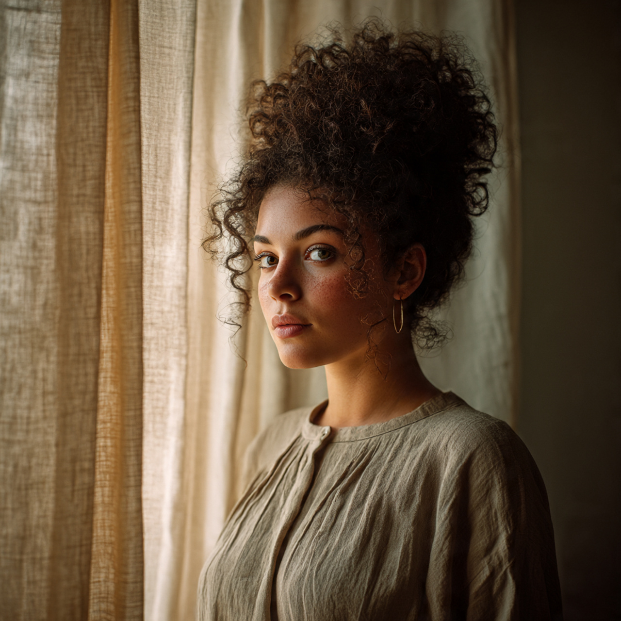 ultra realistic portrait of a woman with a 3