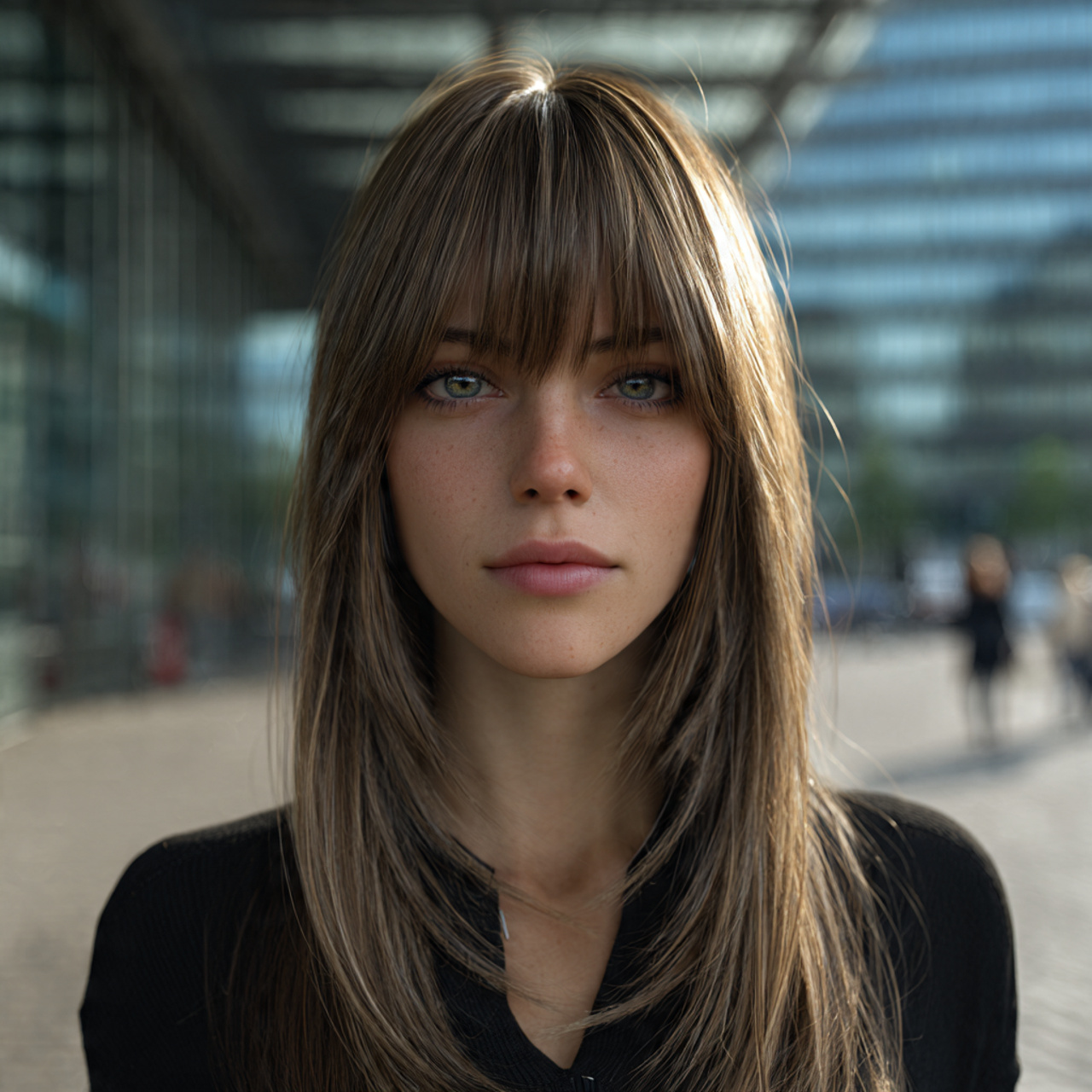 ultra realistic portrait of a woman with a 7