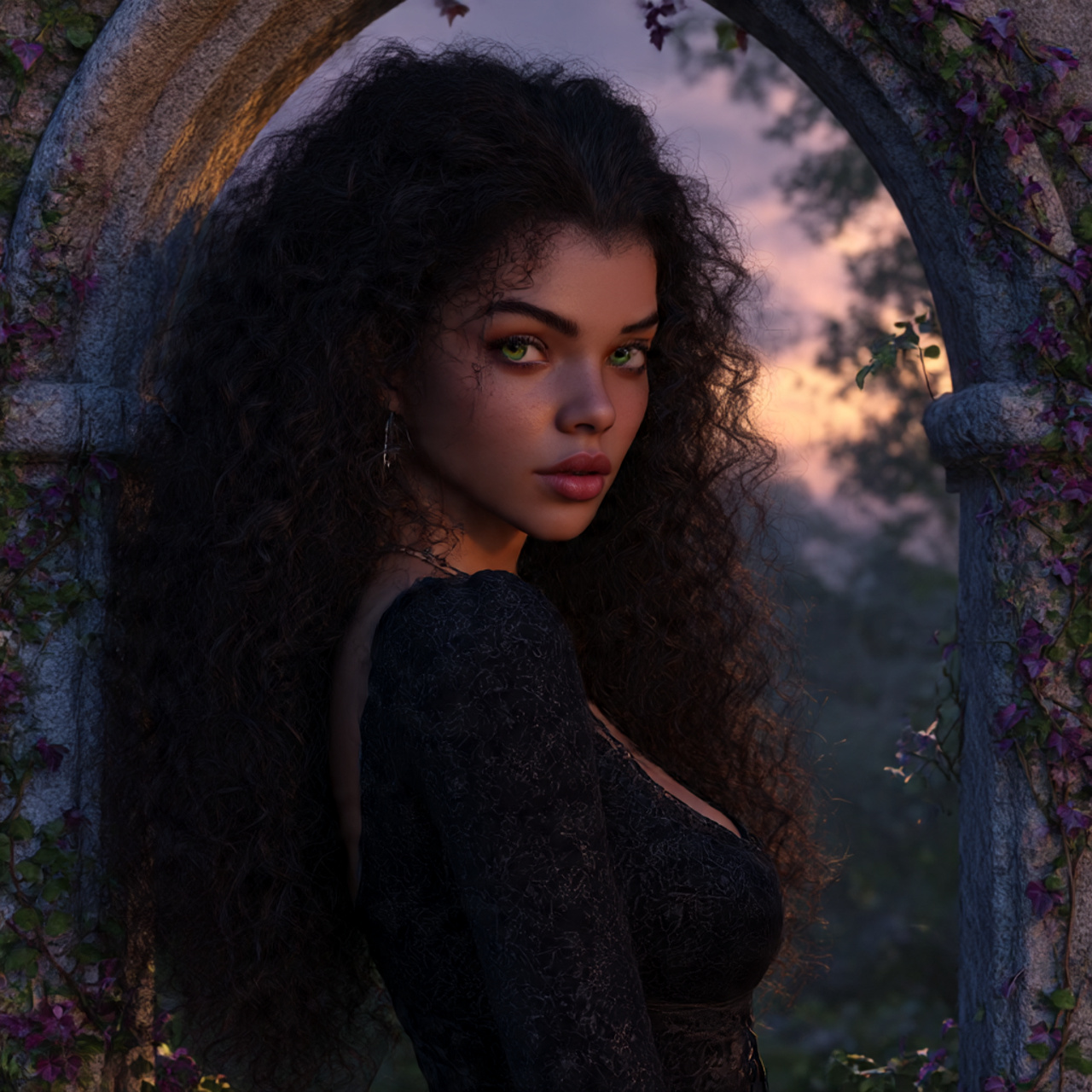 27 Powerful Witchy Haircut Ideas to Transform Your Style 23 ultra realistic portrait of a woman with long 1 1