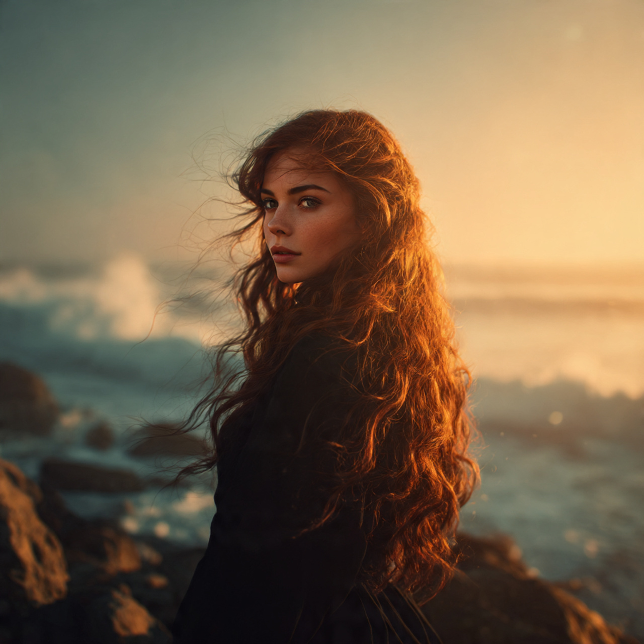 27 Powerful Witchy Haircut Ideas to Transform Your Style 8 ultra realistic portrait of a woman with long 1