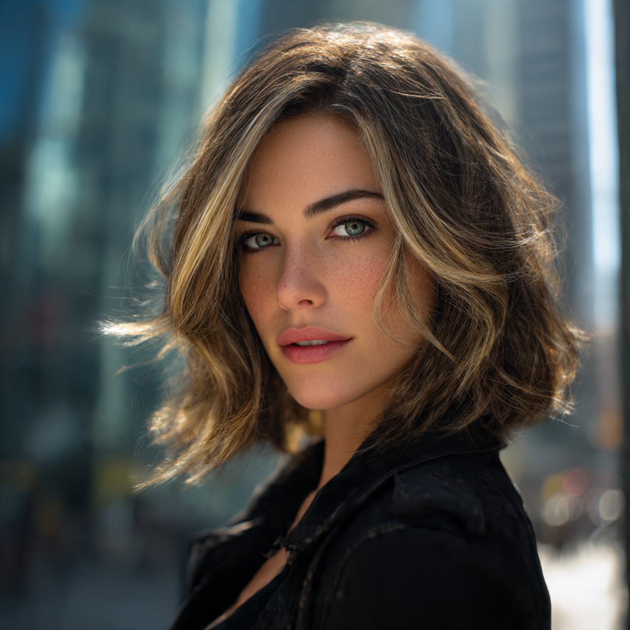 ultra realistic portrait of a woman with rachel