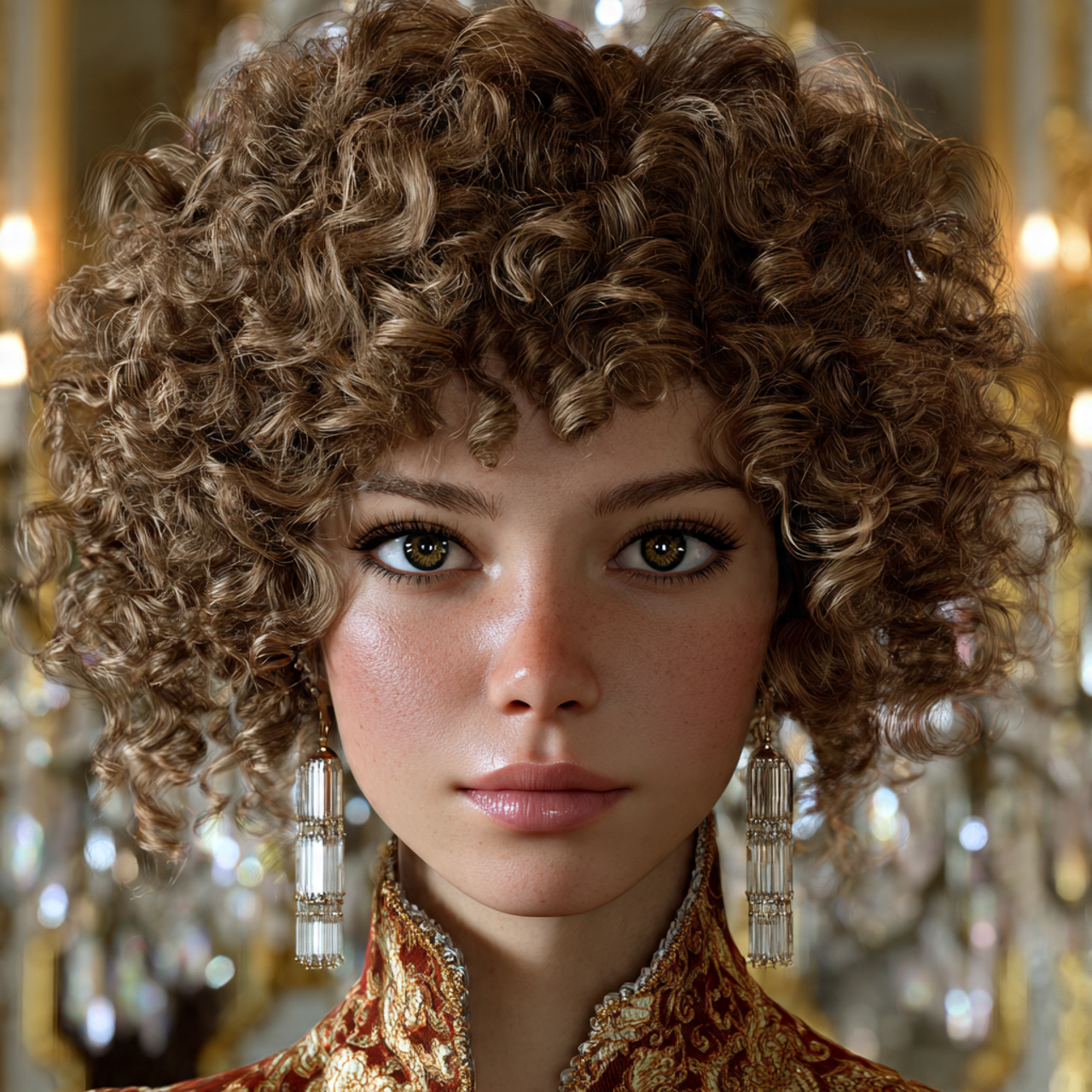 ultra realistic portrait of an elegant woman