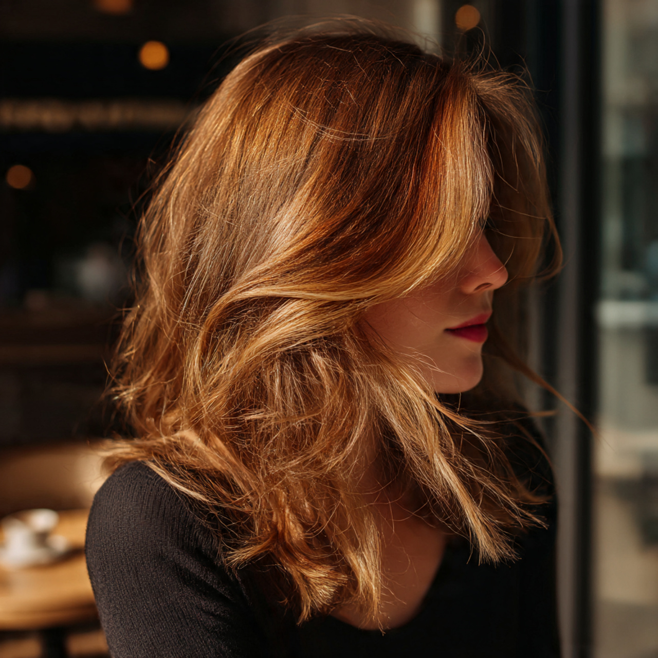 27 Gorgeous Peekaboo Hair Color Ideas Revealed To Enhance Looks 7 young woman showing red and blonde peekaboo