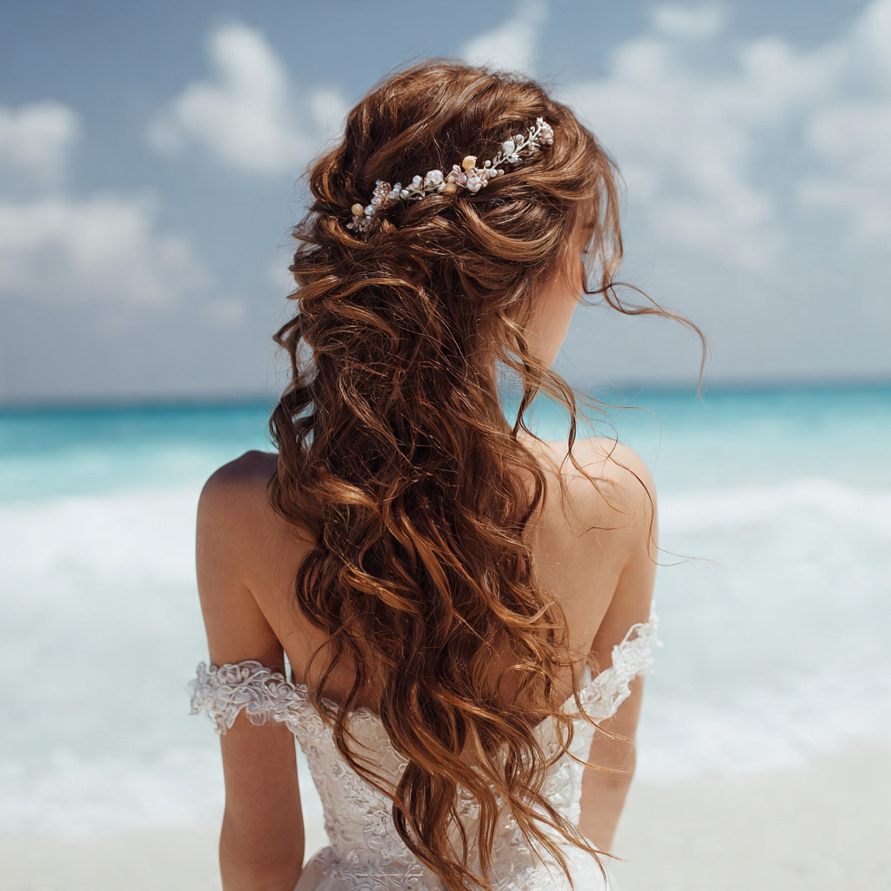 Beach Wedding Hair: 12 Wind-Proof & Beautiful Styles 9 Beach Wedding Hair