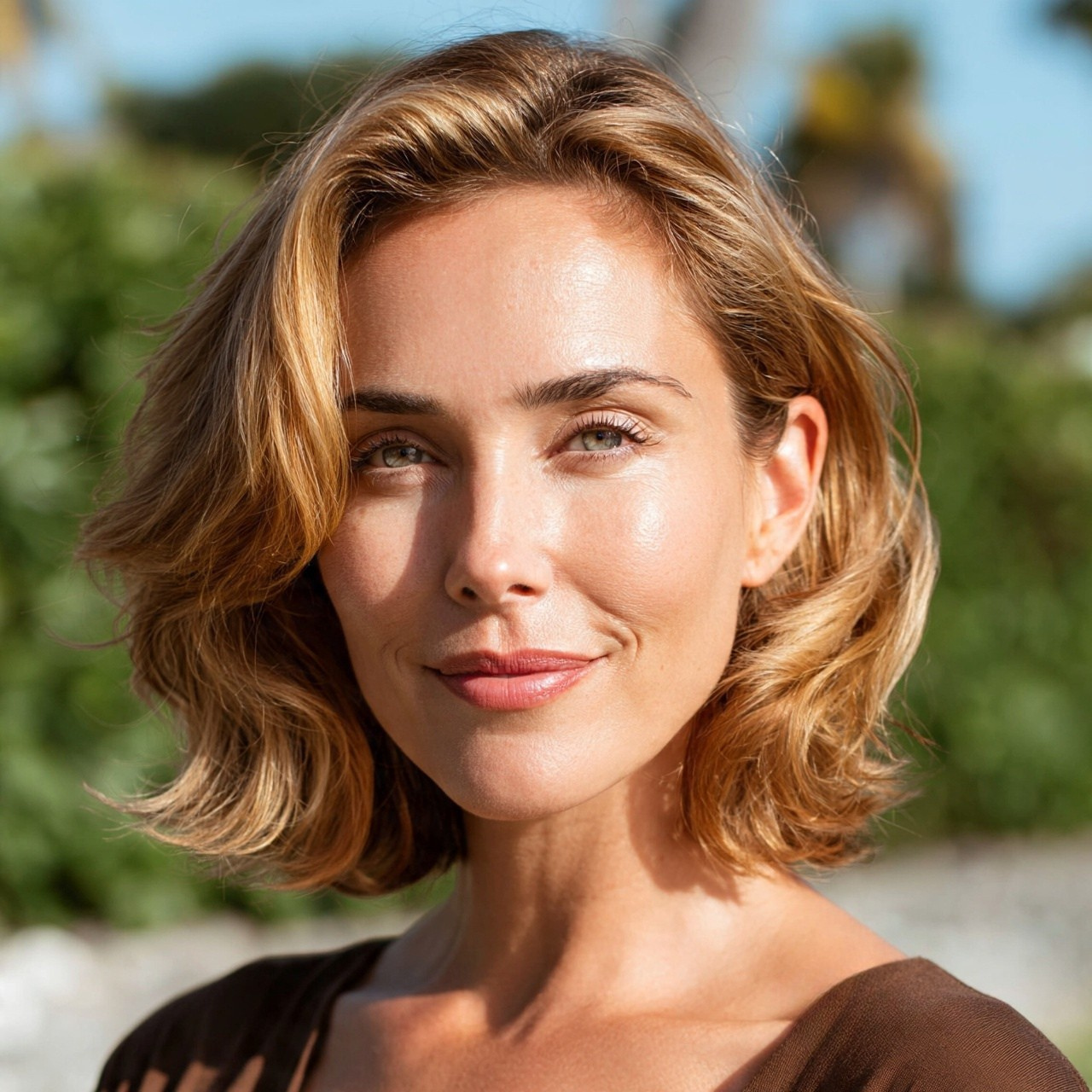 Collarbone Cut with Soft Waves