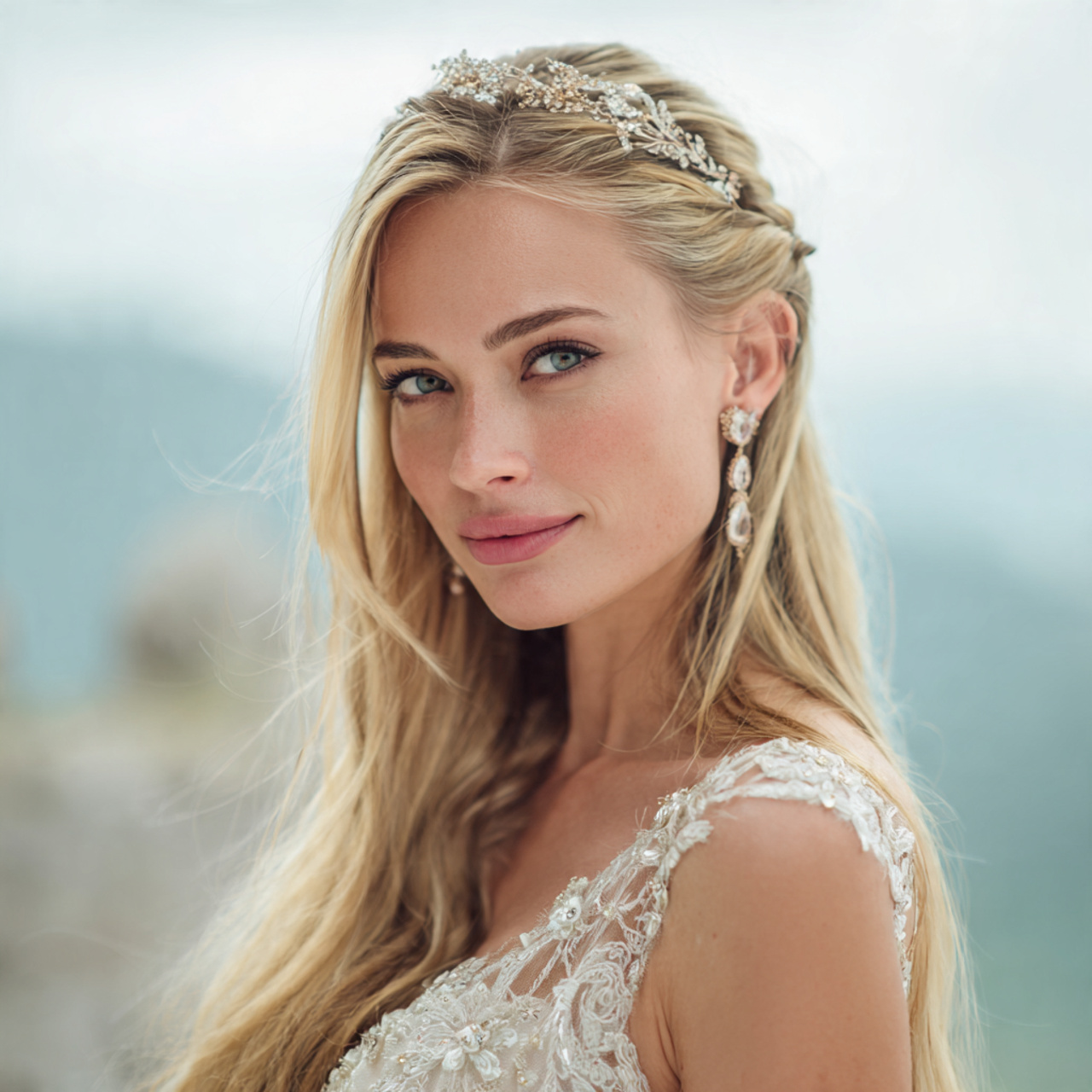 Straight Wedding Hair: 12 Trending & Modern Bridal Styles 4 Straight Wedding Hair