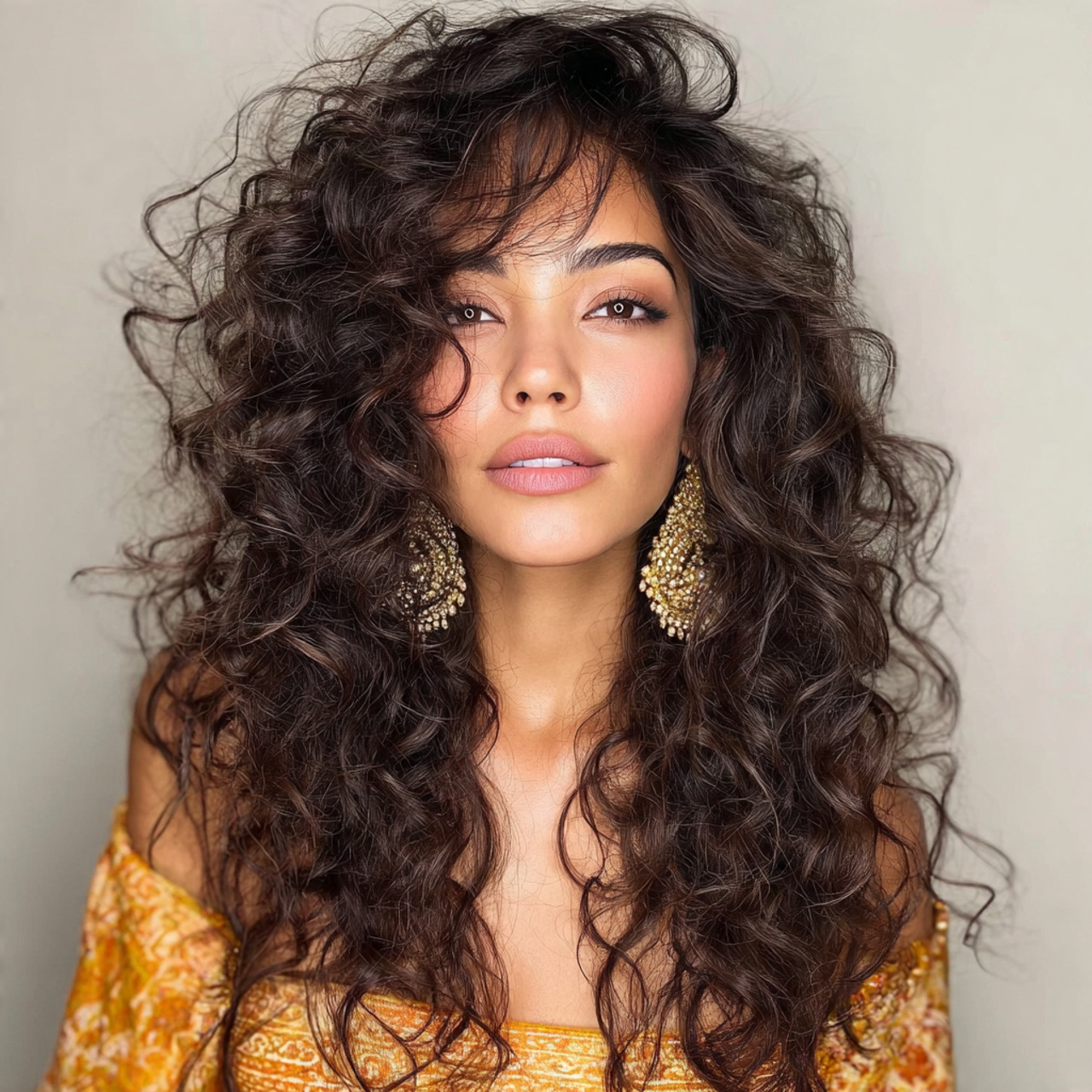 a modern and beautiful image of curly