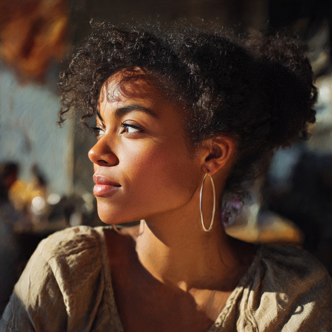 20 Tucked Hair for Women: Simple Yet Powerful Styles 18 a realistic portrait of a woman with