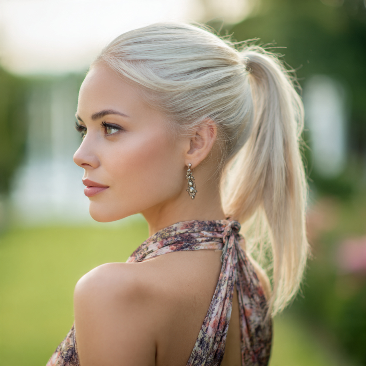 Wedding Bridesmaid Hair: 14 Beautiful & Practical Style Ideas 3 an attractive bridesmaid having sleek pulled back